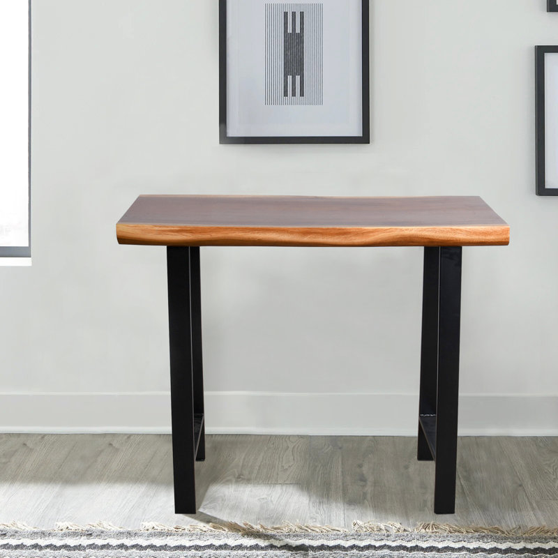 Solid Wood Top Console Table, 86.4cm H x 99.1cm W x 33cm D