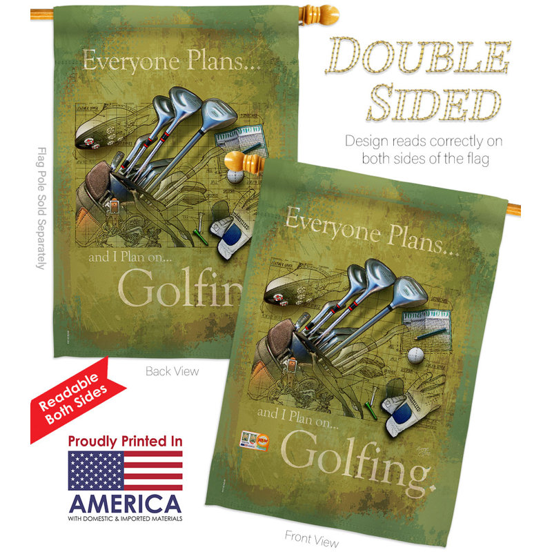 Double Sided 40'' H x 28'' W Polyester House Flag