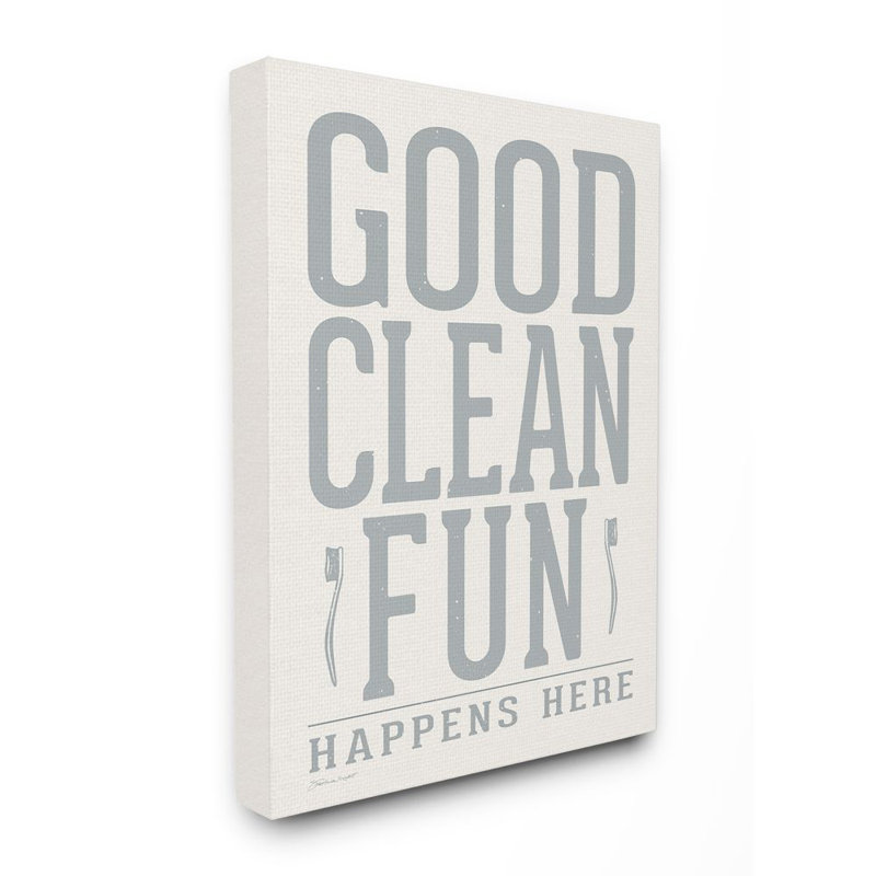 Good Good Fun par Stephanie Workman Marrott - impression d'art textuel, Toile tendue, H 20 po x l 16 po