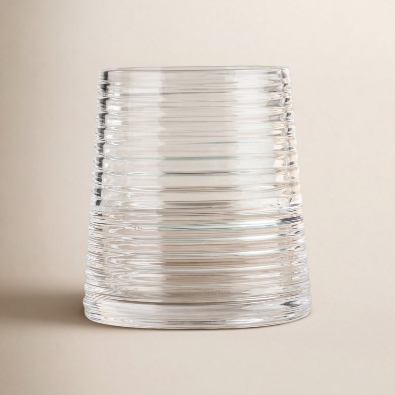 Poem 6.76oz. Handmade Crystal Drinking Glass Set, Clear