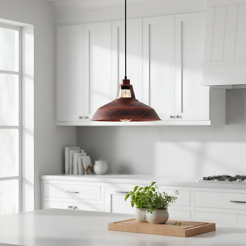 Rosado 1 - Light Pendant, Rustic Red
