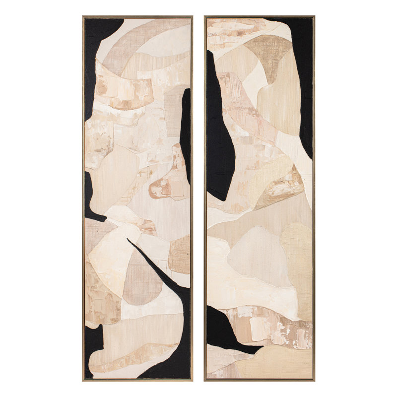  2-Pieces 22X70 Croydon Handpainted Wall Art