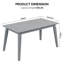 Table de patio en bois gris-1063677882