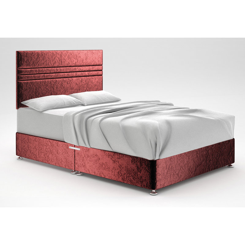 Ostara Divan Bed Base, Mulberry, No Storage, Small Single (2'6)