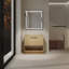 Armoire de meuble-lavabo autoportante avec deux portes sans lavabo-122478094