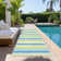 Kinslee Washable Striped Indoor / Outdoor Rug