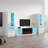 Delaine 126" Modern Entertainment Center with Electric Fireplace, High Gloss Finish, Media Storage-784408718