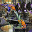 Bronze Frogs and Dragonfly on Grass Table Top Sculpture-72079539