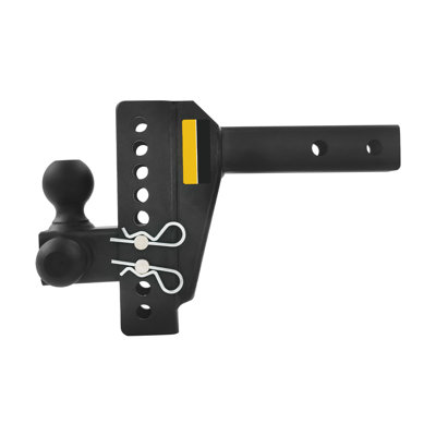 Fixation sécurisée à boule d'attelage avec verrou anti-vol, attelage de remorquage rotatif 3 en 1 pour récepteur de 2 po, accessoire de remorquage réglable de 8 po pour véhicules utilitaires tout-terrain