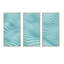 Fractal Rippled Blue 3D Waves - 3 pièces, cadre flottant, impression sur toile-1918789657-1918789658