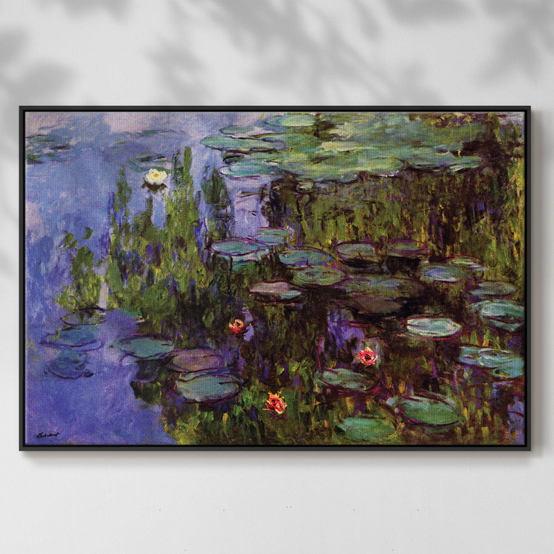 Monet, reproduction d'art encadrée sur toile par Claude Monet