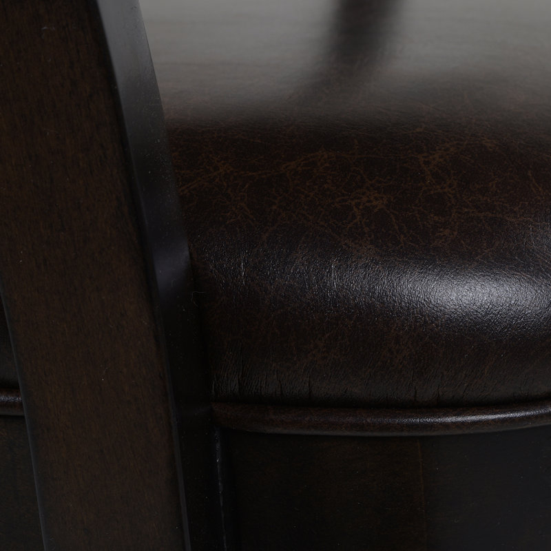 Tabouret de bar et de comptoir Meola, Tabouret de bar (siège d'une hauteur de 31 po), Brun rétro