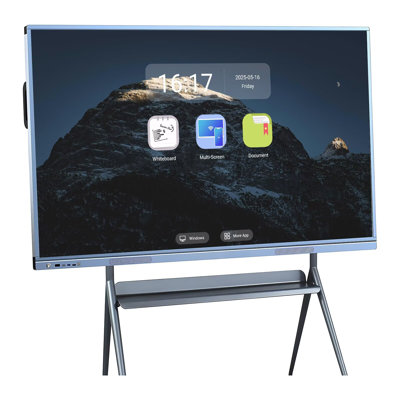 JYXCN 55" 4K Smart Board Windows & Android Electronic Whiteboard 20-Point Touch for Classroom, Office and Livingroom(Include Wall Mount)