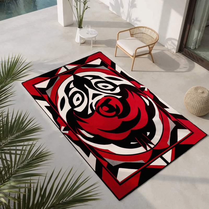 Tapis intérieur et extérieur Pulsar Waves, Rectangle 1 pi 6 po x 2 pi 6 po