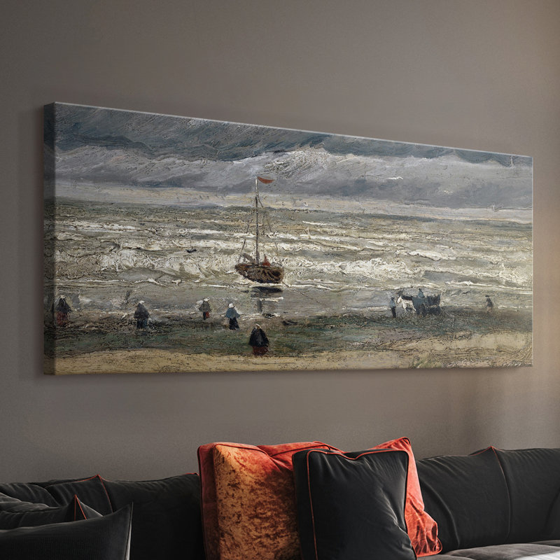 Série paysage - CCLIX - Toile tendue avec châssis - Prêt à accrocher, H 12 po x l 30 po