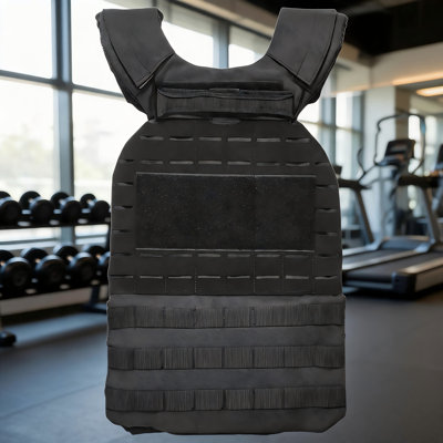 40Lb Adjustable Weighted Training Vest, Unisex, Suitable For Running, Walking, Weight Loss, And Improving Physical Fitness And Endurance.