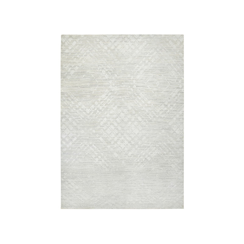 Tapis surdimensionné gris en laine naturelle noué à la main de conception moderne 9BCE2983420C47E99DE2AD6BF94C83C4
