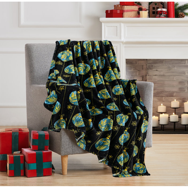 Christmas Ornament  50"X 60" Printed Throw