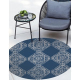 Tapis intérieur / extérieur en polyester tissé à la machine Stpierre