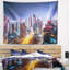 Tapisserie cityscape fantastique night-28491145