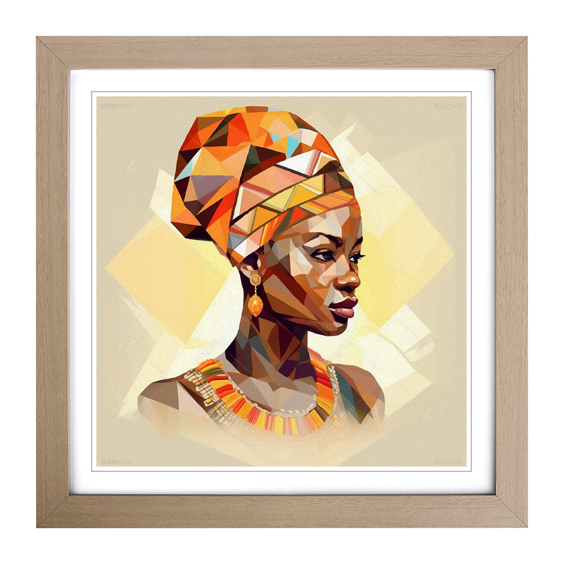 Single Picture Frame Print on Wood, Oak