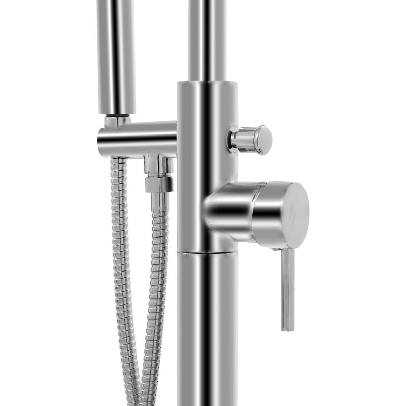 Jain 1 Handle Floor Roman Tub Faucet Bath Filler with Diverter