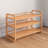 12 Pair Stackable Solid Wood Shoe Rack