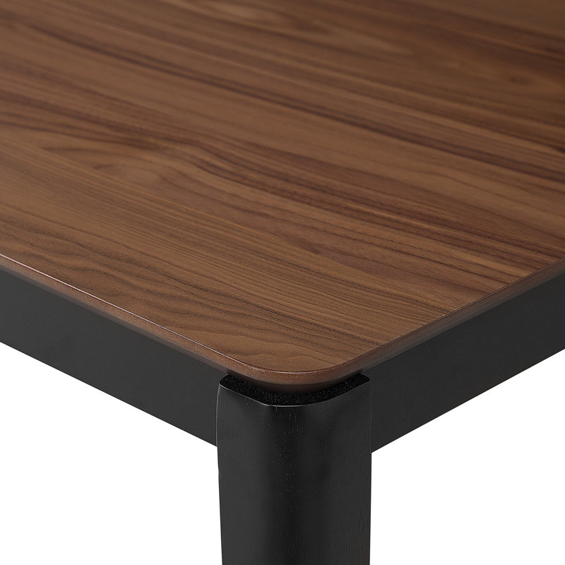 Laisha Solid Wood Base Dining Table, H75 x L135 x W80cm, Black