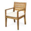 Chaises de salle à manger en bois avec doublure de siège beige et eau - Rembourrage crème, merveilleux