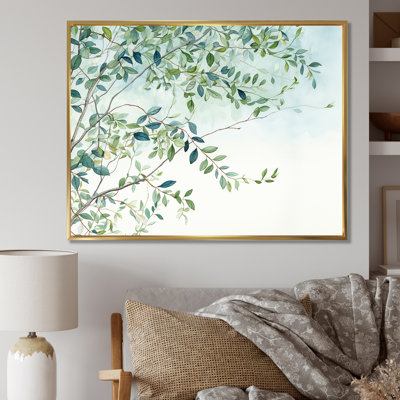 " Green Leaves Scenery Minimalism II "
