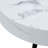 31.5" Round Mid-Century Modern Coffee Table, Natural Wood Top with Black Metal Hairpin Legs-973554133