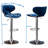 Annetra Velvet Upholstered Adjustable Swivel Barstool-2018900988