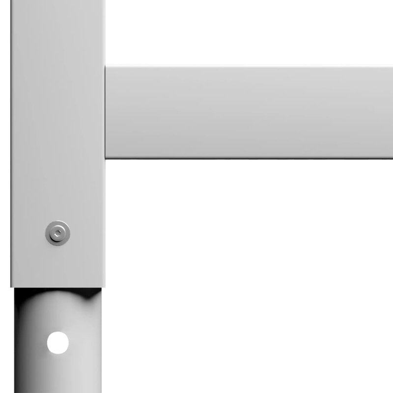 Établi en métal à hauteur réglable Milroy, H 37,6 po x l 33,46 po x P 0,5 po, gris