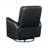 Glider Reclining Chair Swivel Motion Black Breathable Faux Leather Upholstery Luxury Living Room Furniture, Movie Chair-1109478365