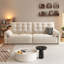 Canapé modulaire en chenille blanc crème