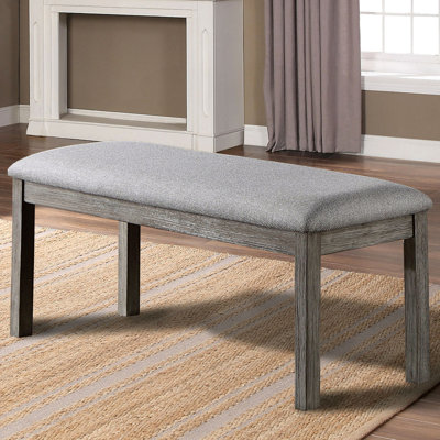 44.6" W Rustic Bench, Gray