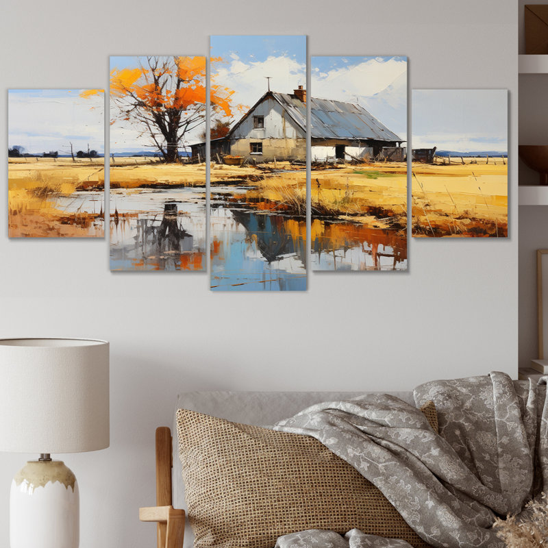 Farmhouse Expressive Countryside II Landscape & Nature Wall Decor on Metal