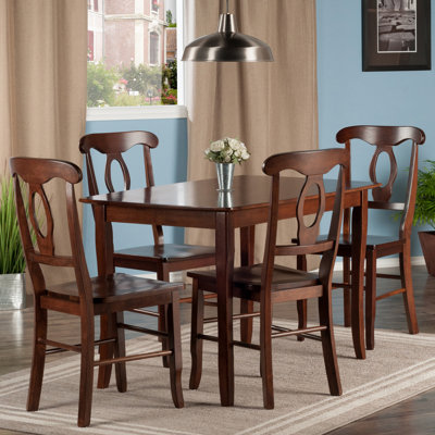 Hemphill 4 - Person Solid Wood Top Four Leg Dining Set