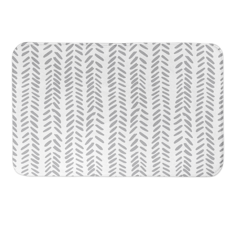 Tapis de bain Carmeleta, Gris