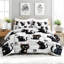 Ensemble d'édredon pour chat, ensemble de literie avec 2 taies d'oreiller, literie douce et lavable à la machine, édredon toutes saisons-123021265