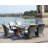 6 - Person Wicker Patio Dining Set with Rectangular Table , Cushions Included