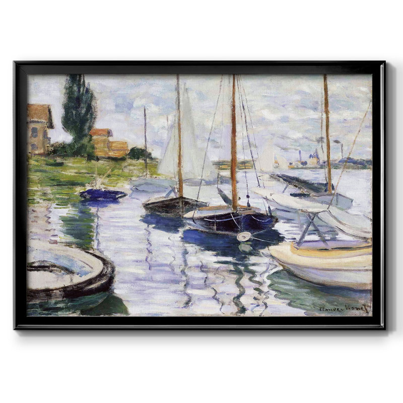 «Boat At Petit», reproduction d'art sur toile, Noir, H 18 po x l 26 po x P 1,5 po
