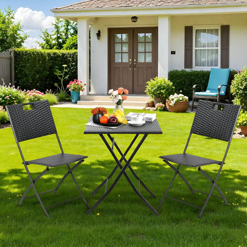 Patio Dining Set with, Grey