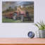 «Pumpkin Harvest Tractor» par Lori Deiter, art mural en métal-1139072496