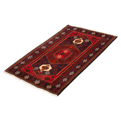 Tapis bleu marine Andelz 3 pi 2 po x 5 pi 0 po