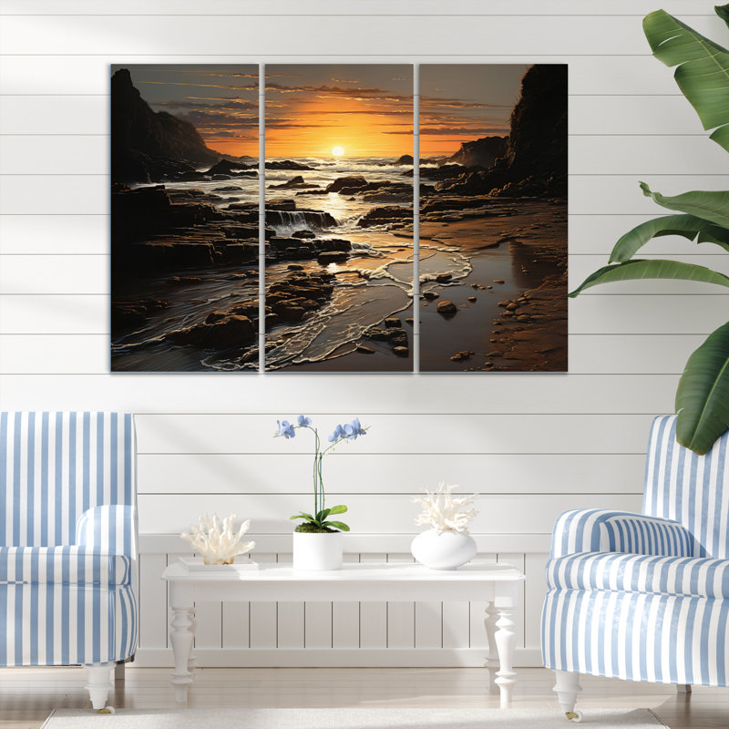 Beach Photo Rockies V - Ensemble de salon d'art mural nautique et de plage, H 28 po x l 36 po x P 1 po