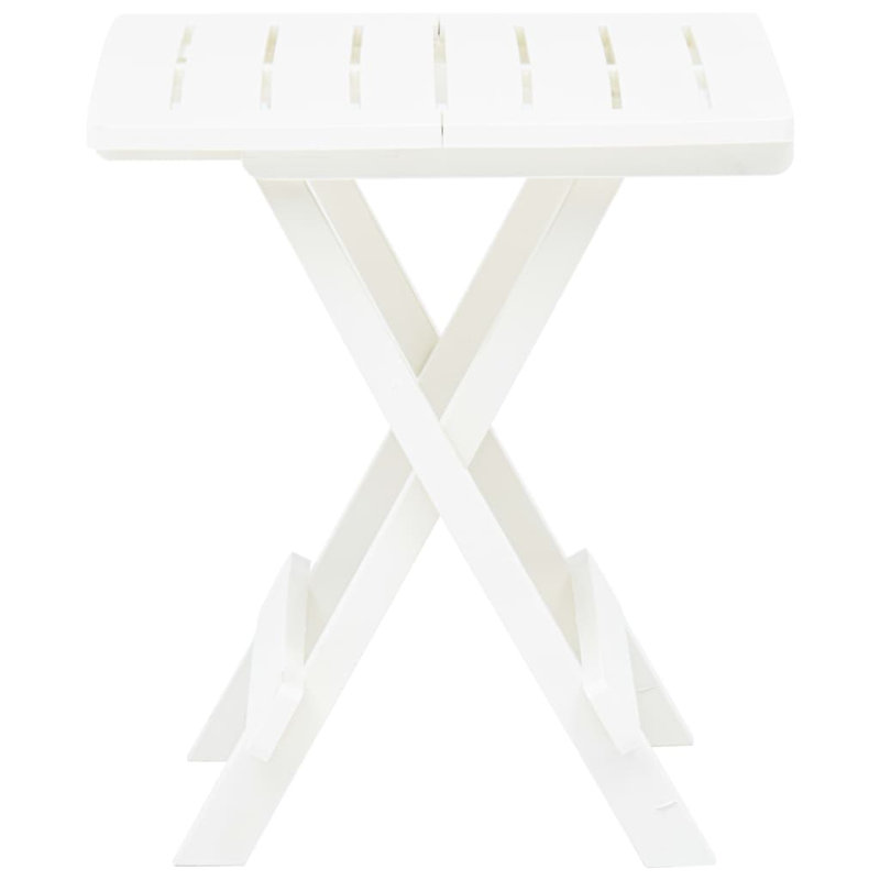 Halimah Rectangular Folding Outdoor Side Table , 45cm cm W 43cm cm D, White