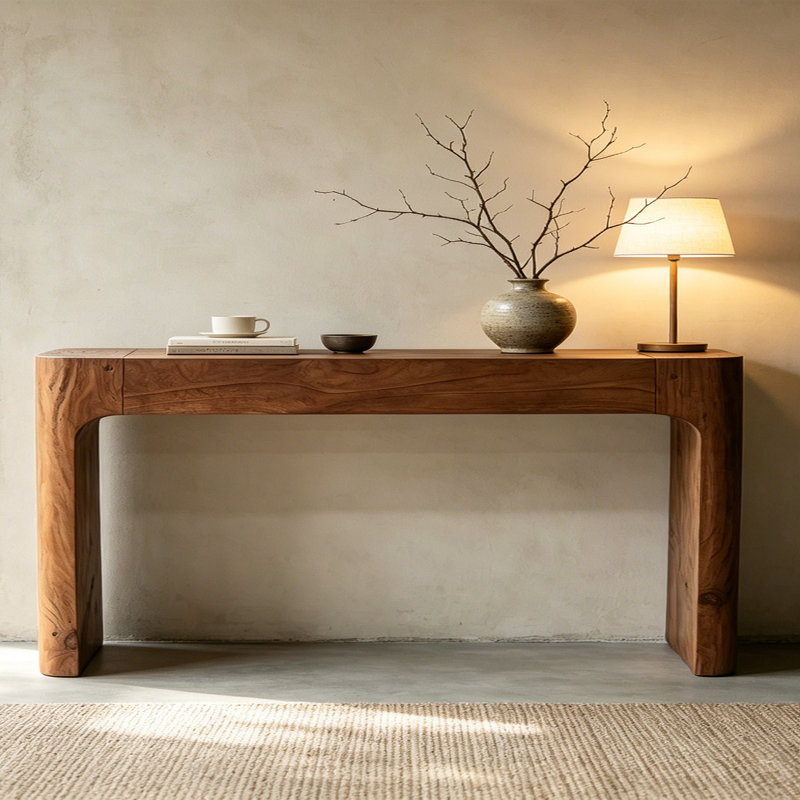 Console Wabi-Sabi, H 31,5 po x l 78,7 po x P 11,8 po