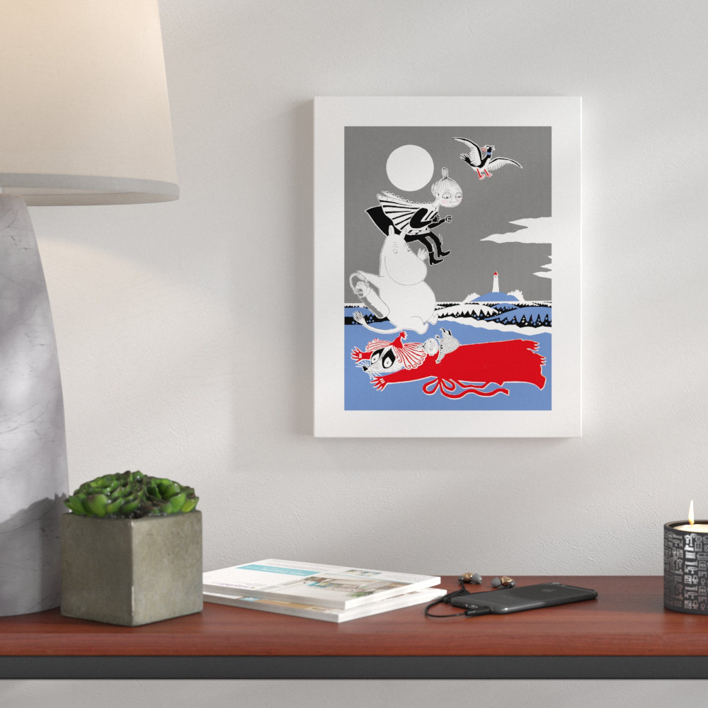 Moomins Moomintroll and Mymble on an adventure by Tove Jansson Graphic Art