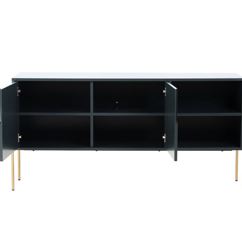 Armoire de salon avec rangement à tiroirs - Buffet Mid-Century pour la salle à manger et les espaces